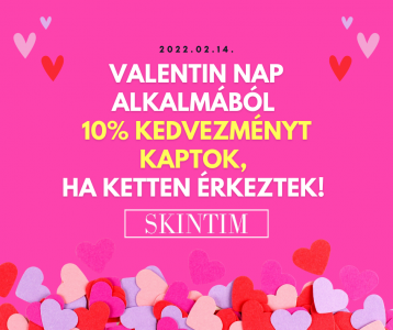Valentin-nap alkalmából 10% kedvezményt biztosítunk!