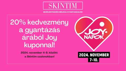 Joy napok a Skintim szalonokban!