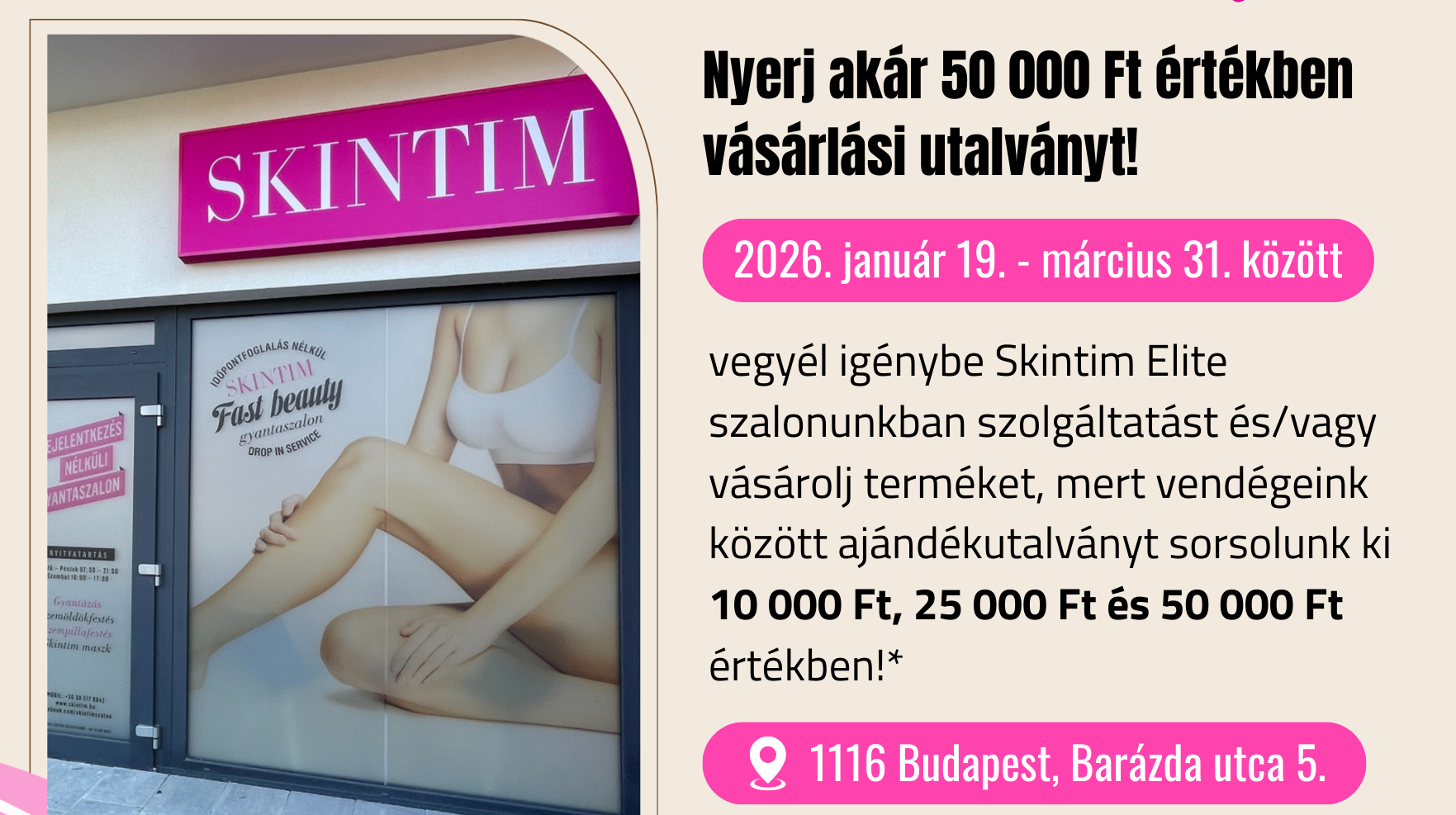 Nyerj 50 ezer forint ajándékutalványt